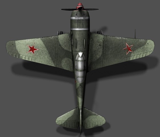 low_poly: Lavochkin LA-7