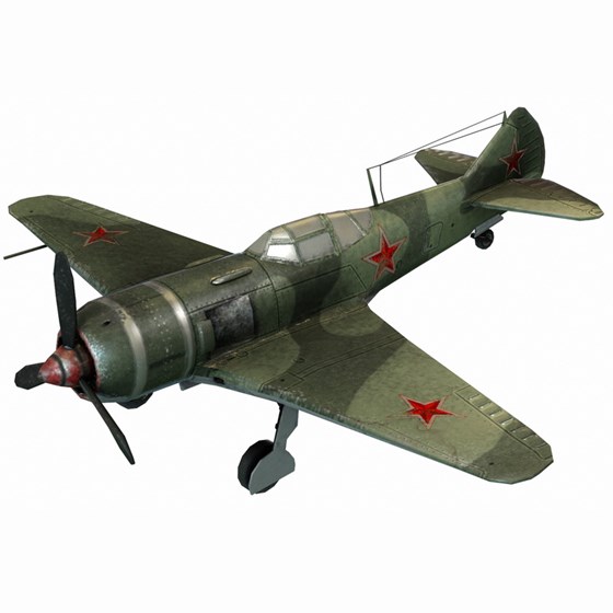 low_poly: Lavochkin LA-7